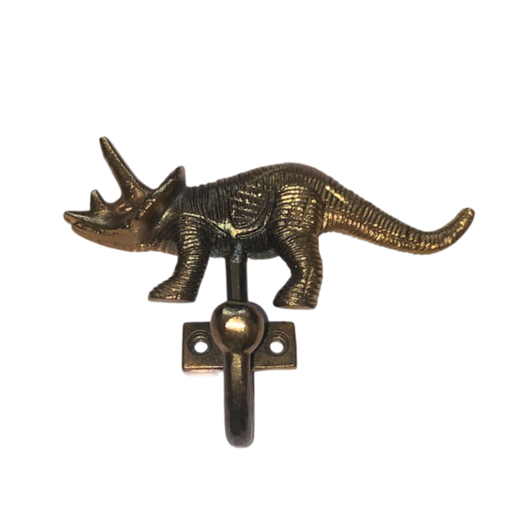 Enamel Horned Rhino Hook