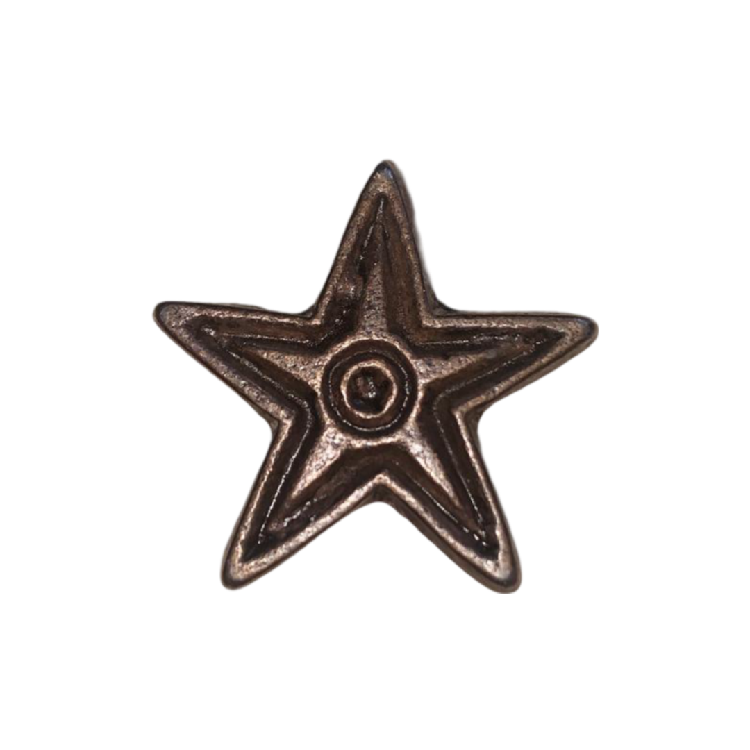 Rustic Star Iron Knob