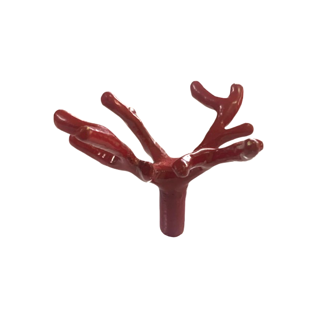 Red Coral Iron Knob