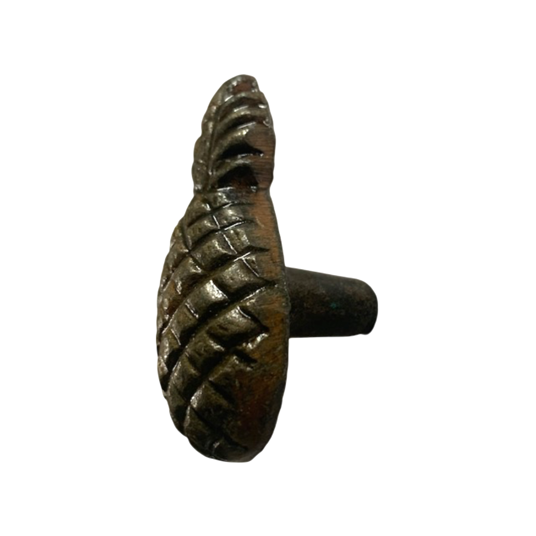 Vintage Brown Enamel Iron Door Knob