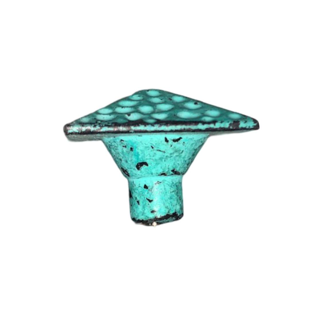 Teal Iron Door Knob
