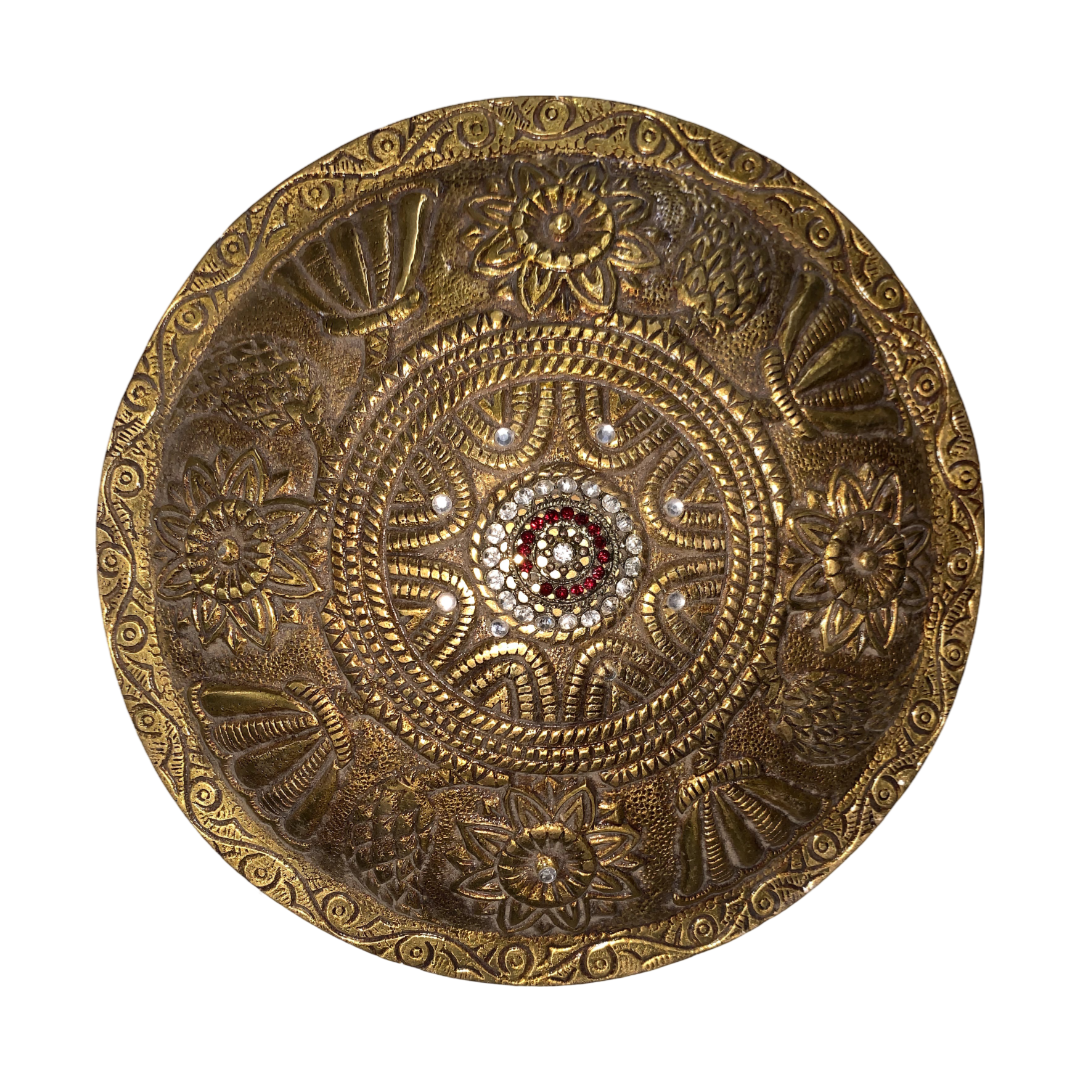 Vintage Royal Brass Door Dome - Antique Bronze