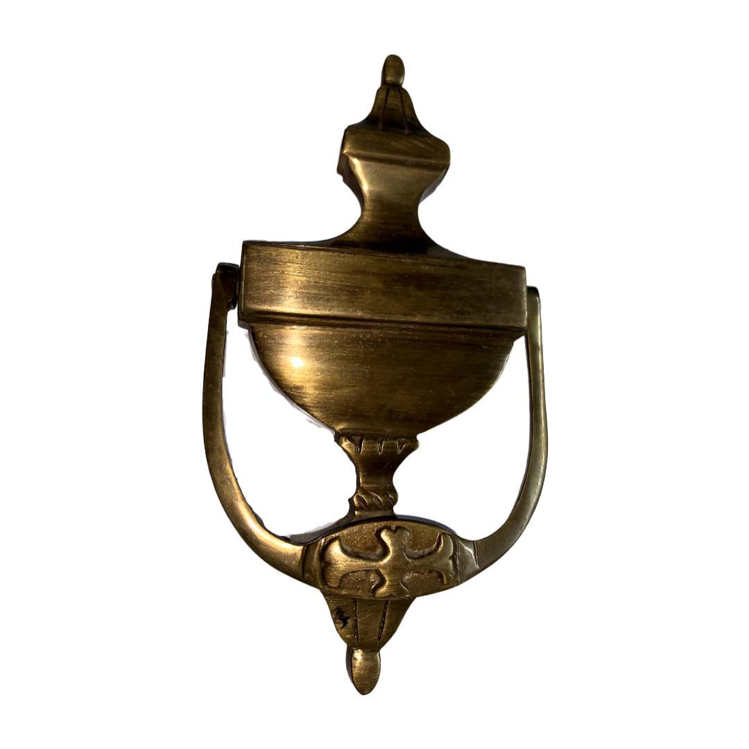Antique Victorian Brass Door Knocker - Antique Bronze - Antique Bronze