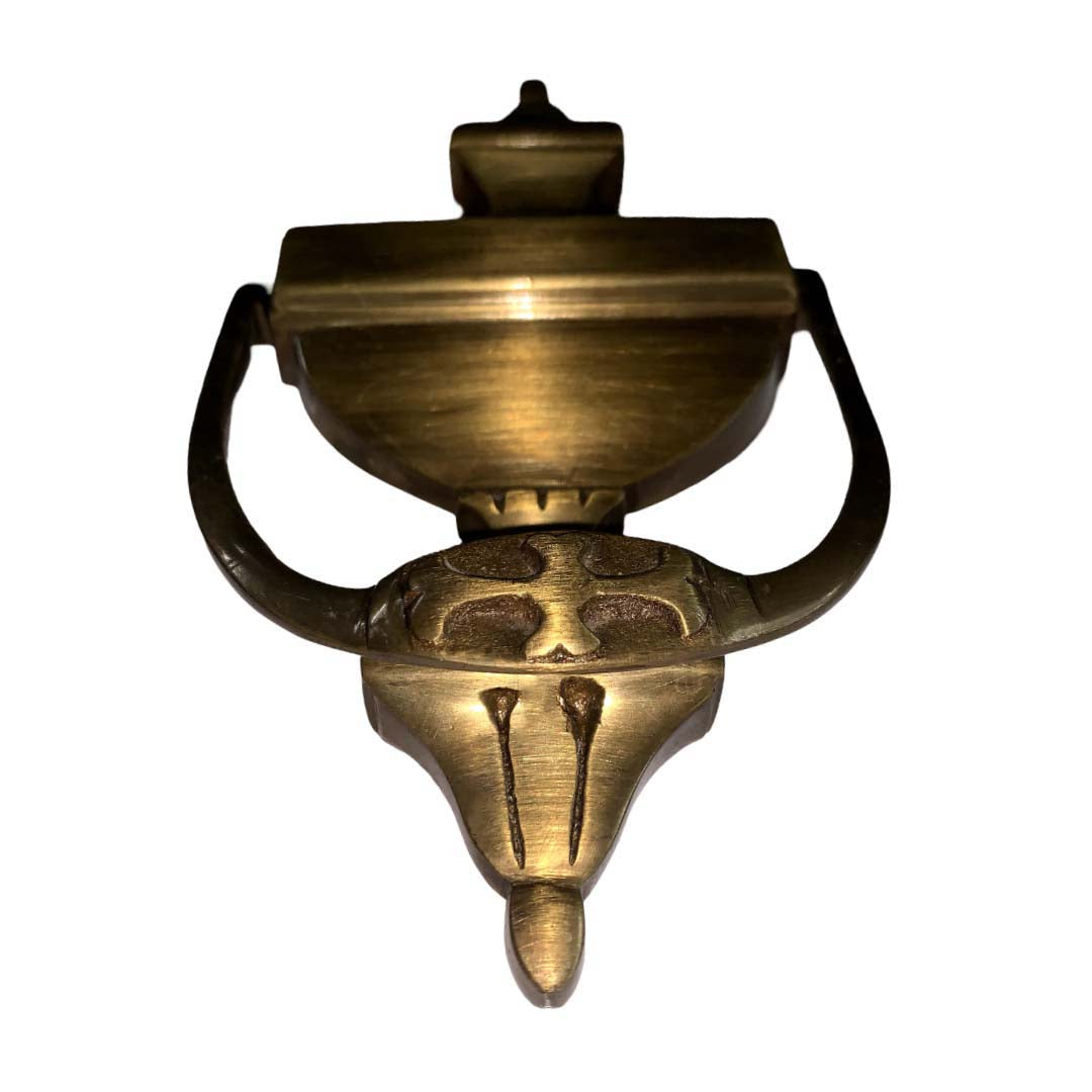 Antique Victorian Brass Door Knocker - Antique Bronze - Antique Bronze
