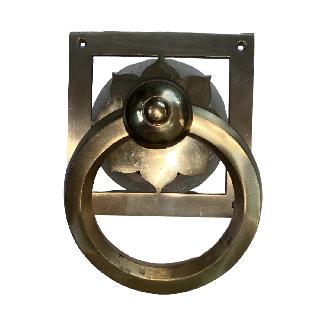 Classic Brass Door Knocker - Antique Bronze