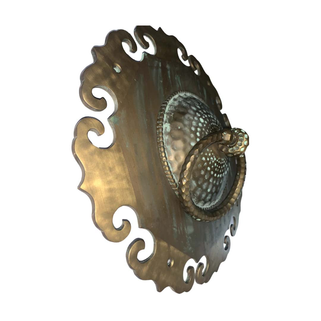 Antique Generic Brass Door Knocker - Antique Patina