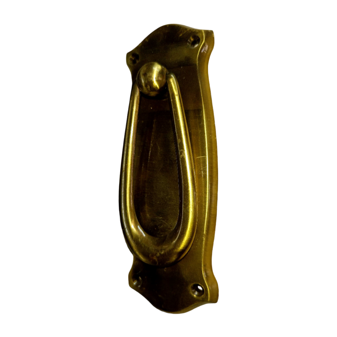 Vintage European Brass Door Knocker - Antique Bronze
