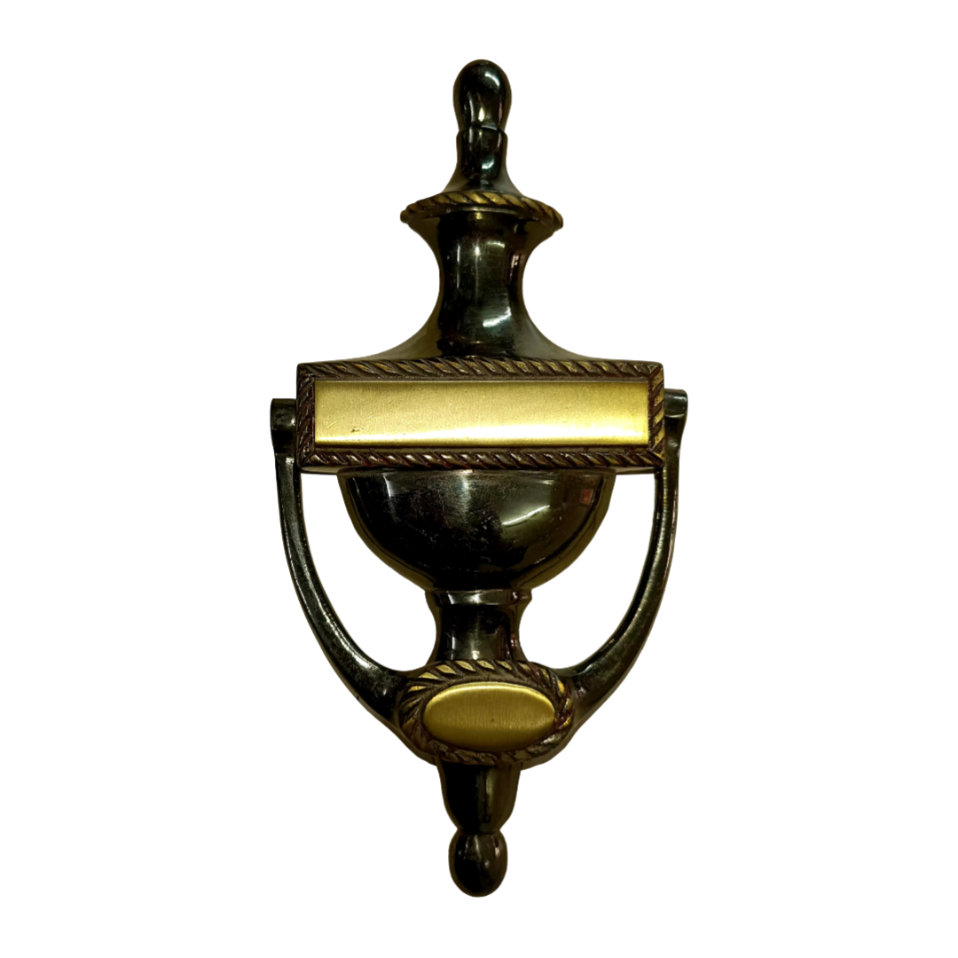 Classic Handmade Royal Brass Door Knocker - Antique Bronze