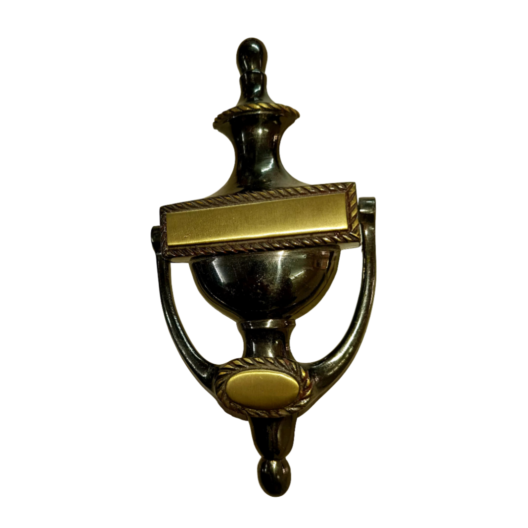 Classic Handmade Royal Brass Door Knocker - Antique Bronze