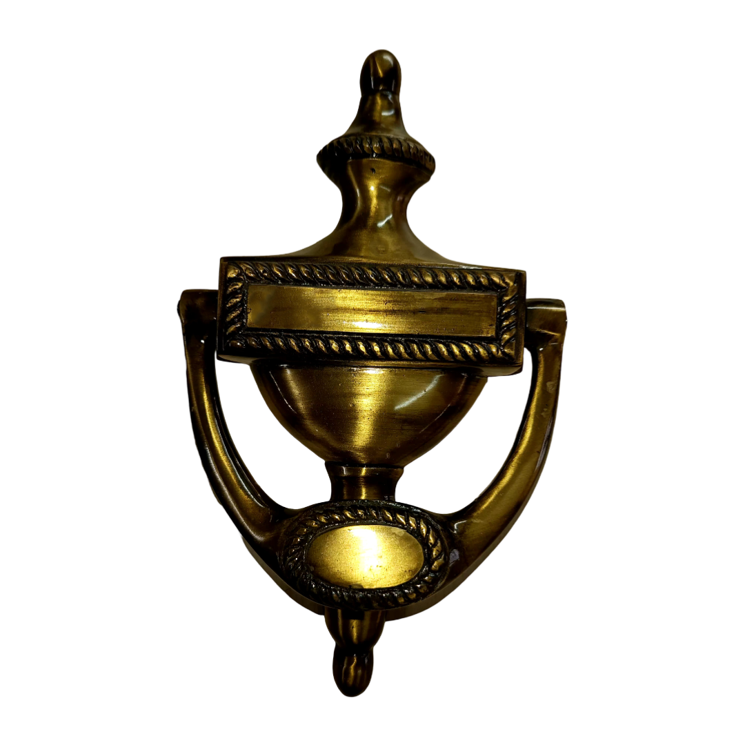 Classic Handmade Royal Front Brass Door Knocker - Antique Bronze