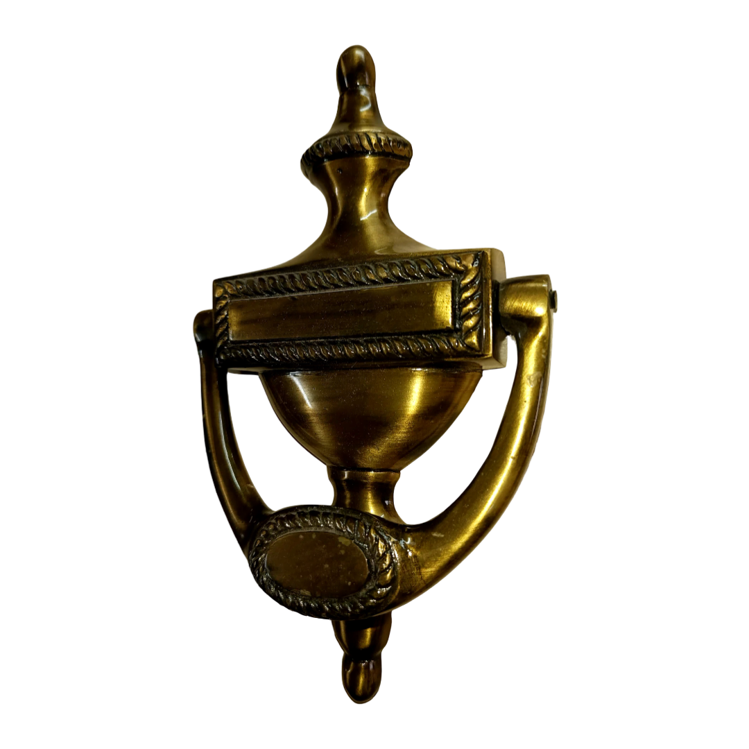 Classic Handmade Royal Front Brass Door Knocker - Antique Bronze
