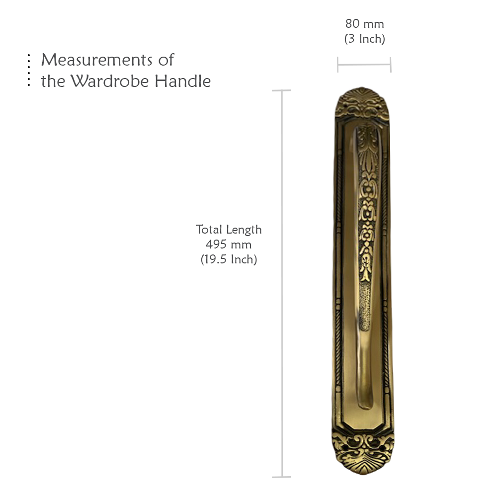 Engraved Rani Jhansi Door Pull