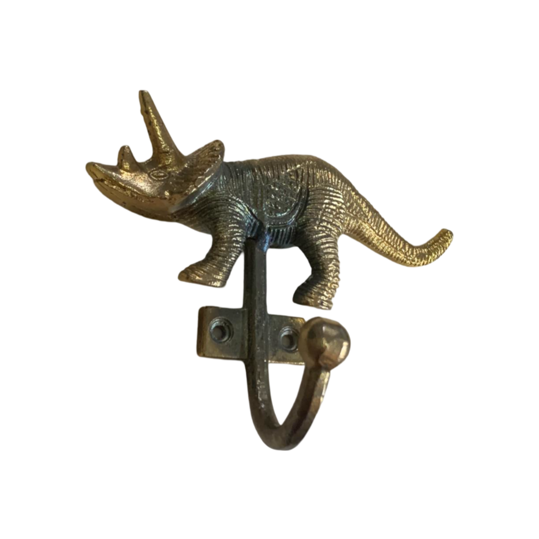 Enamel Horned Rhino Hook