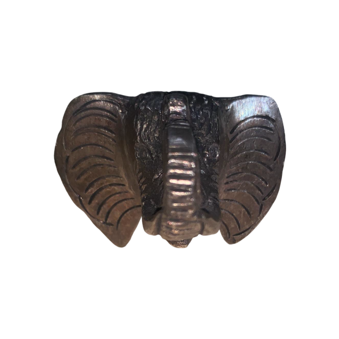 Antique Elephant Iron Knob