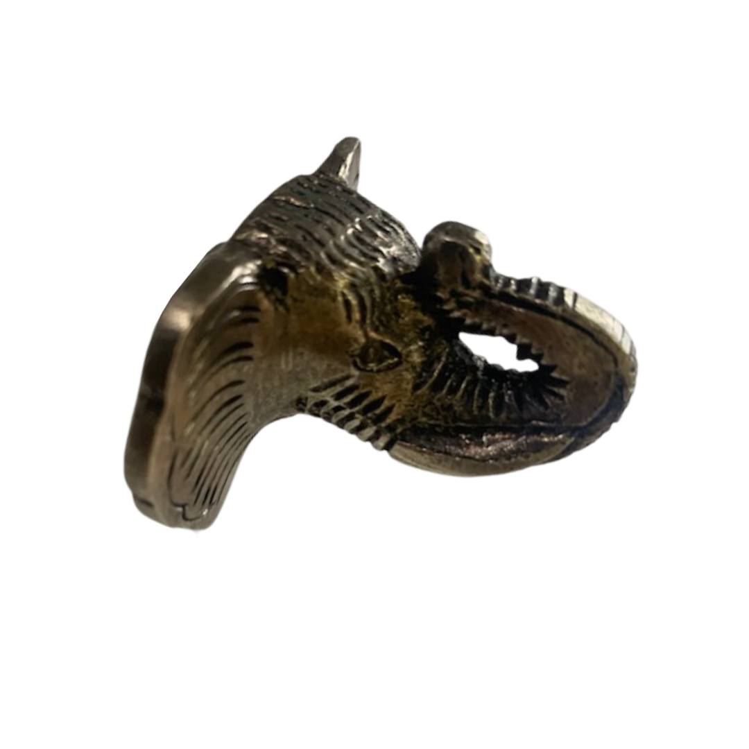 Antique Elephant Iron Knob