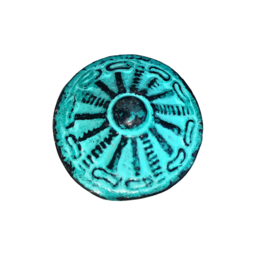 Ceramic Mushroom Teal Coloured Door Knob