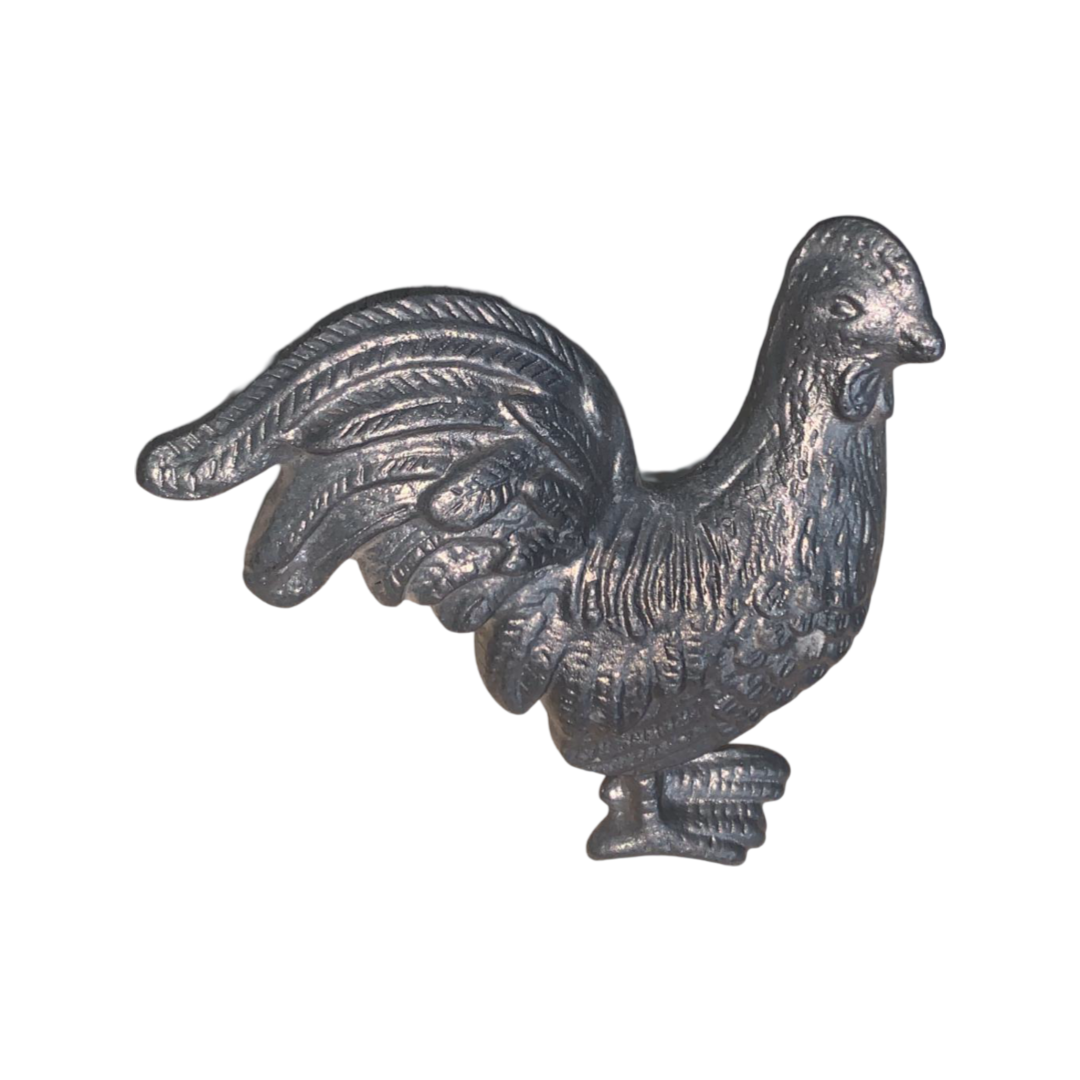 Elegant Silver Enamel Iron Knob