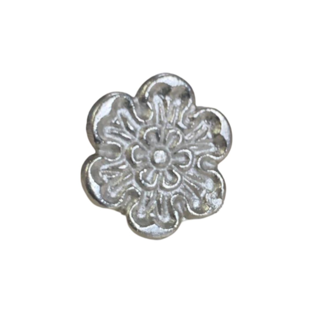 Silver Plated Flower Door Knob