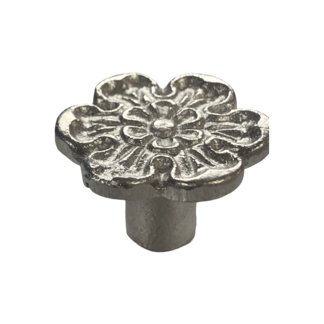 Silver Plated Flower Door Knob