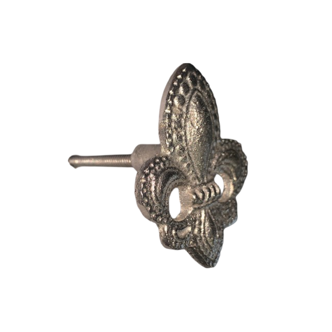 Fleur-De-Lis antique Iron Knob